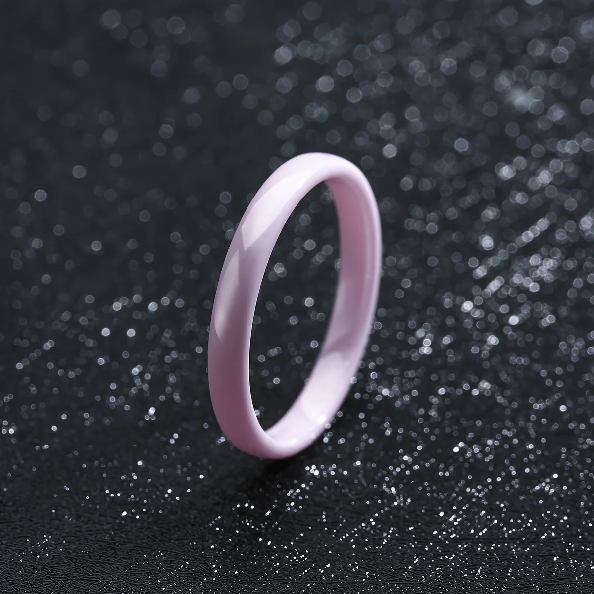 3mm Thin Stackable Ceramic Ring, Minimalist Wedding Band