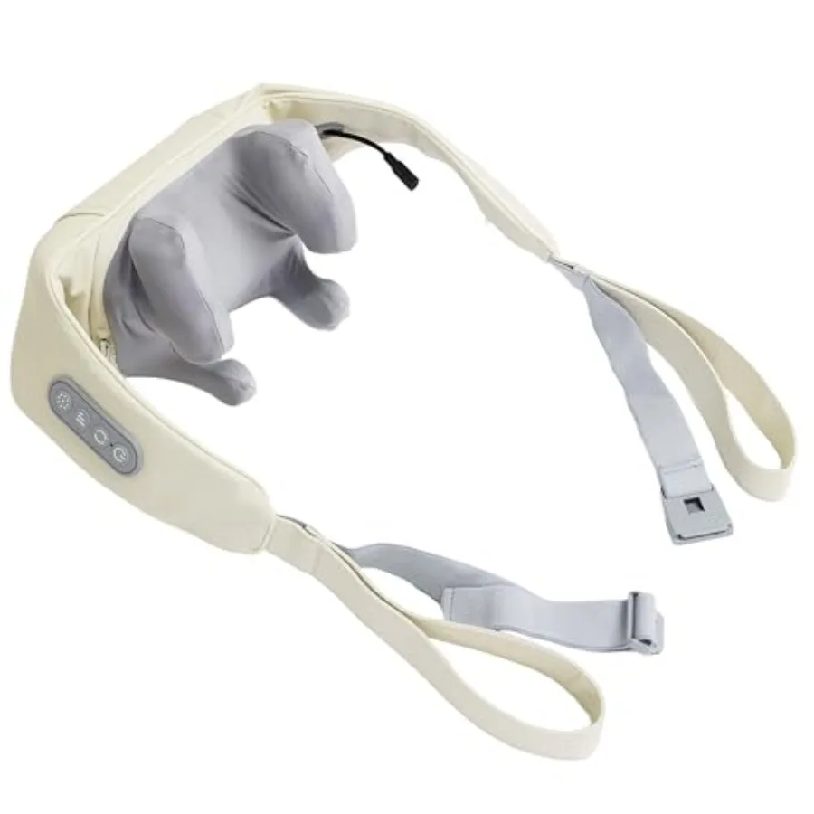 

HEALTHMATE IN9532 Kneading Shoulder and Neck Massager for Pain Relief Deep Tissue 6D Shiatsu Neck and Shoulder with Heat Rechar