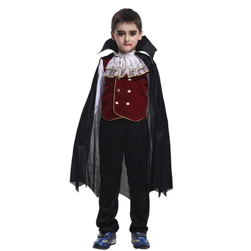 Halloween Kids Children's Boys Vampire Costume School Party Masquerade Show