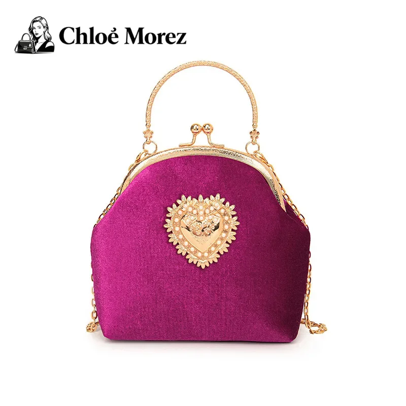 

Chinese Style Retro Texture Hand-held Crossbody Dinner Bag Women's Bags