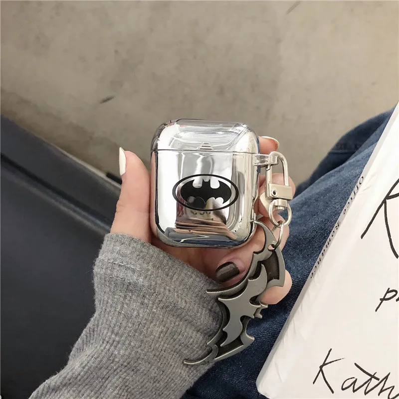 반짝이 미러 도금 + 끈 이어폰 케이스 에어팟 프로 3 해피 펜던트 실리콘 케이스 보호 케이스 AirPod 1 2 에어팟