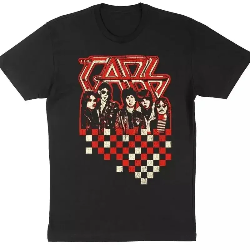 Vintage The Cars Band T-Shirt Schwarz Kurzarm Alle Größen S bis 5Xl Jj2479