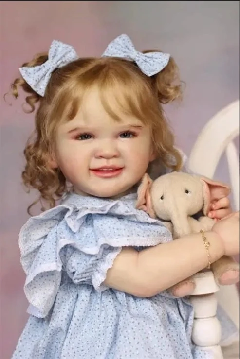 NPK-Kits de tamaño de 28 pulgadas y 6 meses, Kit de piel realista de Renata ya pintado, muñeca Reborn toddler, muñeca bebé muy realista, Juguetes DIY