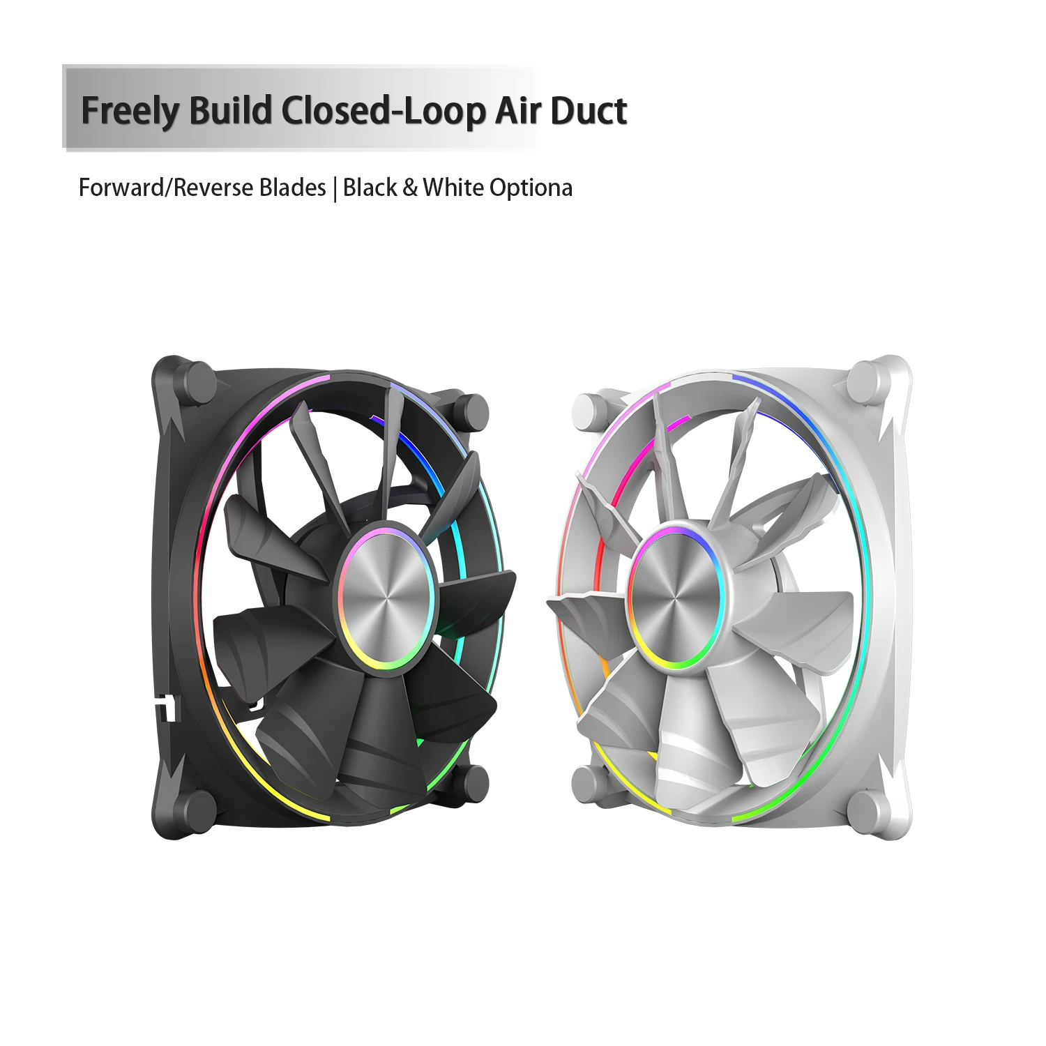 Antec D12 120mm Dual‑Ring ARGB PWM Fan 5V‑3PIN 4PIN Forward & Reverse Blade Silent High Airflow Cooling Fan For PC Water Cooling