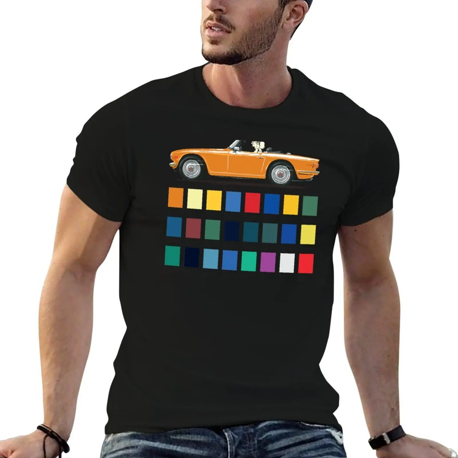 

Topaz Orangecoloured TR6 UK spec T-Shirt man t shirts for men casual man t shirts for men T-Shirt