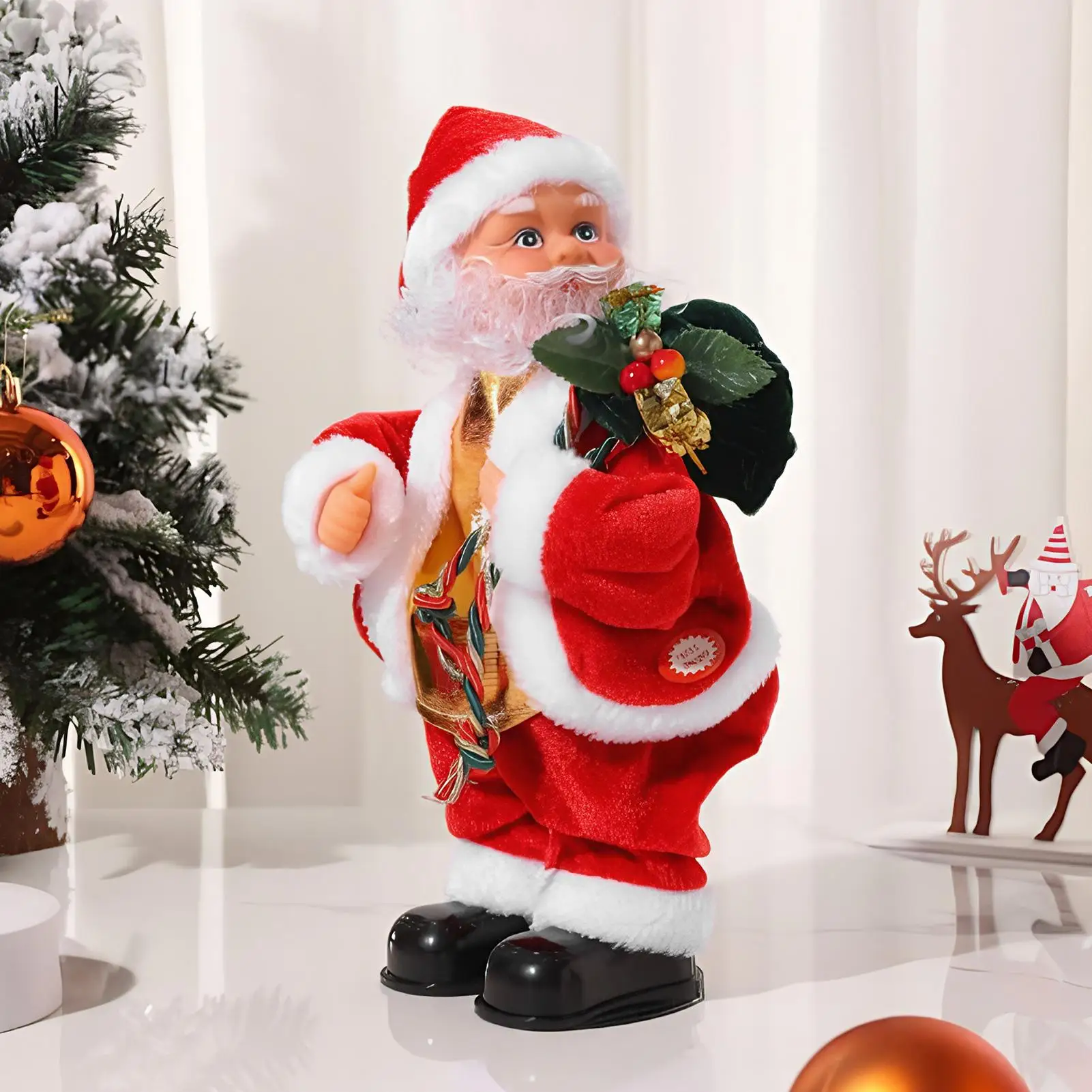 Elektrische Kerstman Elektrische Kerstfiguur Heupen Schudden Zingen Kerstman Voor Volwassenen Tieners Home Decor Kinderkamer Winter