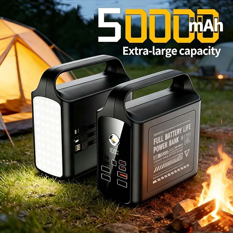 Xiaomi Outdoor Power Supply - Power Bank da 50000mAh, Grande Capacità,