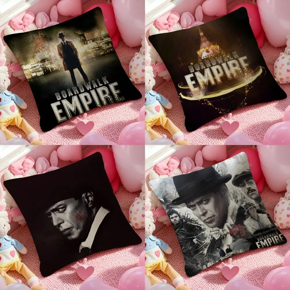 TV Series B-Boardwalk Empire Pillow Case Pattern Printed Pillowcase for Living Room Sofa Cushion Cover & Bedroom Decor