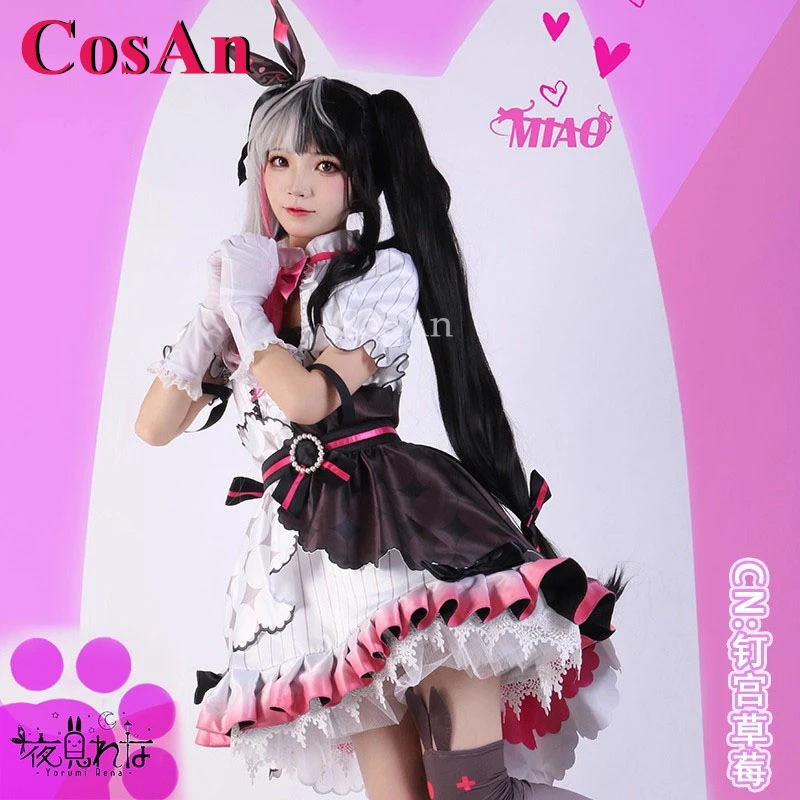 

CosAn аниме VTuber Nijisanji Yorumi Rena костюмы для косплея милое милое платье женское Хэллоуин карнавальная вечеринка одежда для ролевых игр