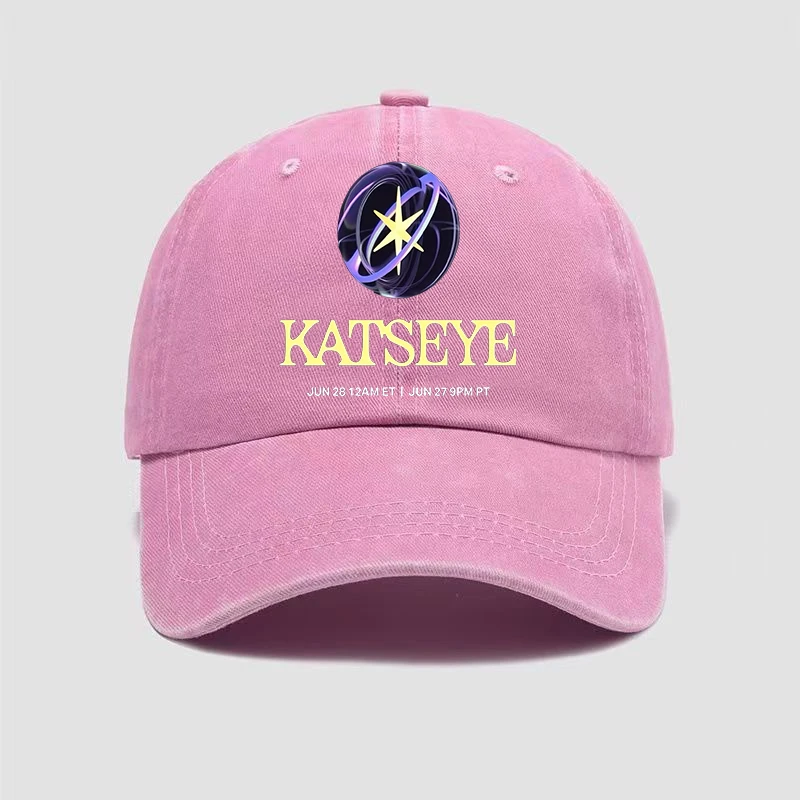 Katseye رجل امرأة قبعة بيسبول عادية غسلها الهيب هوب قبعة الإناث الذكور قبعة الشمس موضة Y2K القبعات الرياضية Kpop روك قبعات البيسبول