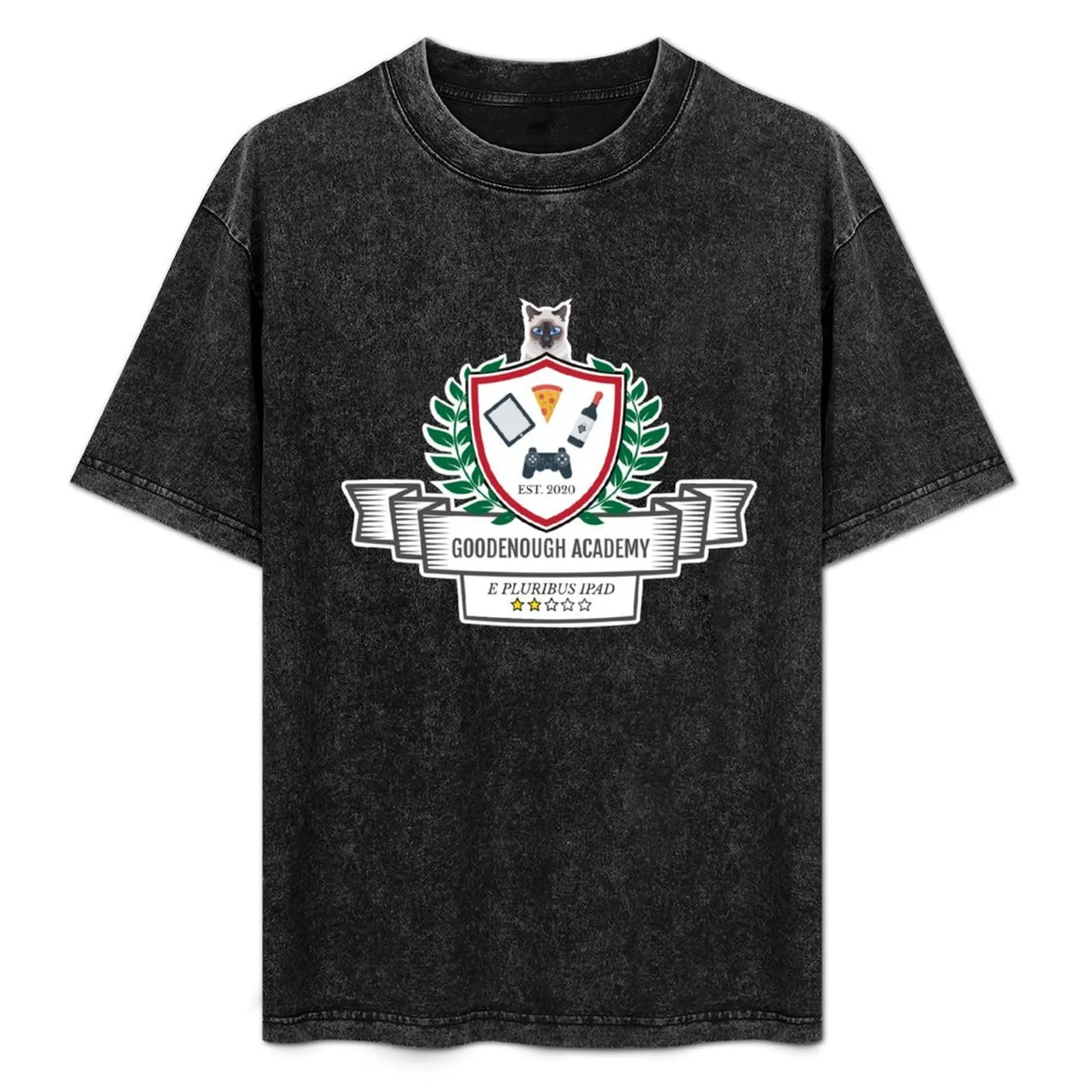 

Good Enough Academy: COVID-19 Homeschool T-Shirt heavyweights essential t shirt blanks Men's clothing