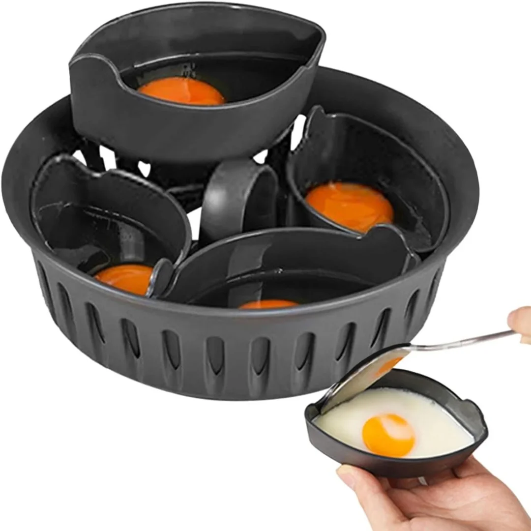 

4 in1 Egg Holder For Thermomix TM5 TM6 TM31 Poacher Pot Cooking Mold Pizza Egg Rack Boiler Basket Steamer Kitchen Utensils Tool