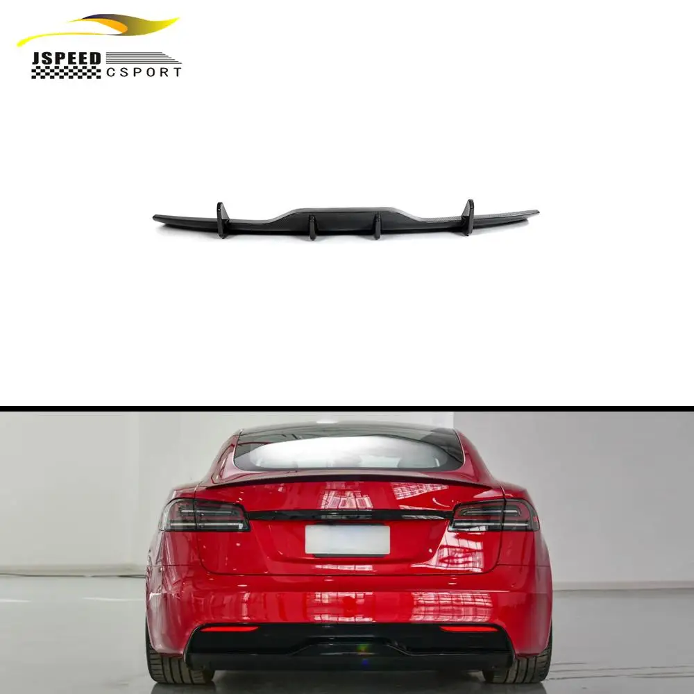 

Suitable for Carbon fiber rear diffuser Tesla MODEL S lattice 2021-2023