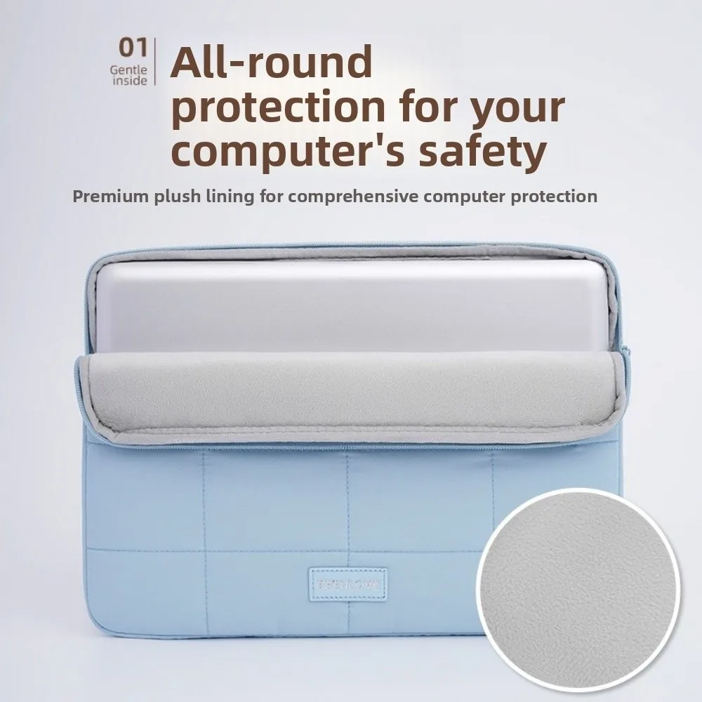 

Сумка с пышной сеткой для ноутбука, противоударный чехол для ноутбука 14/15,6 дюймов, легкая водонепроницаемая сумка для хранения компьютера