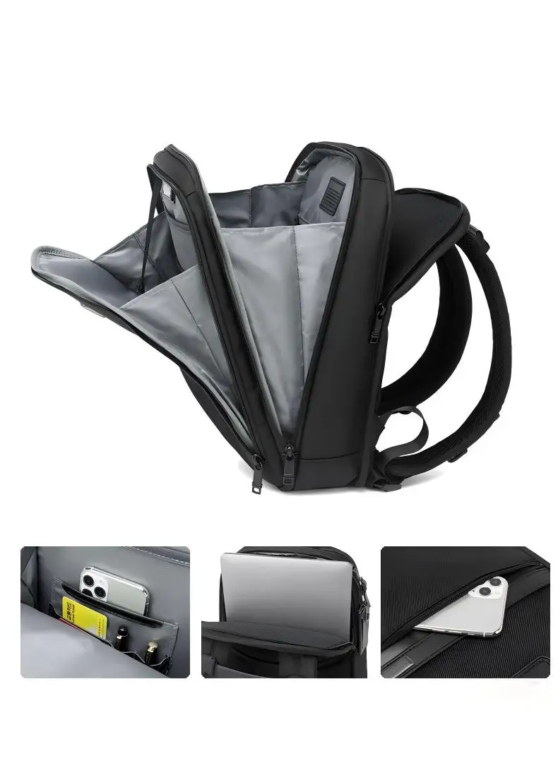 حقيبة ظهر للكمبيوتر المحمول للرجال من سلسلة النايلون الباليستية مقاومة للماء للاستخدام اليومي 26035 81D3 #2