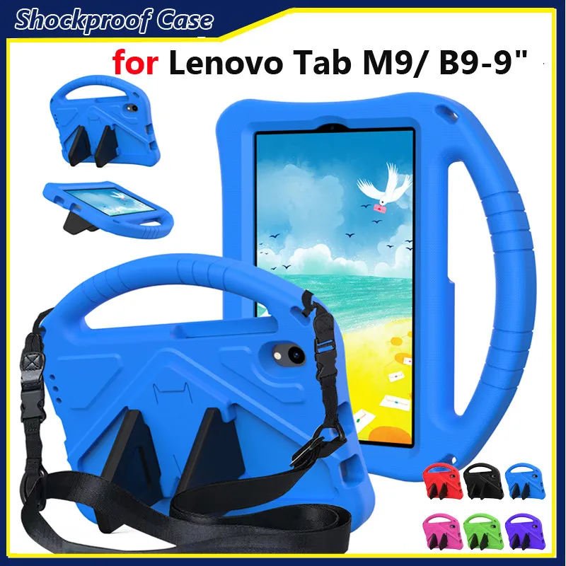 

Чехол для Lenovo Tab M9 2023 9,0 дюймов TB-310FU TB-310XU для Lenovo Tab B9 2024 9 дюймов, детский безопасный чехол-подставка Eva, кронштейн для детей