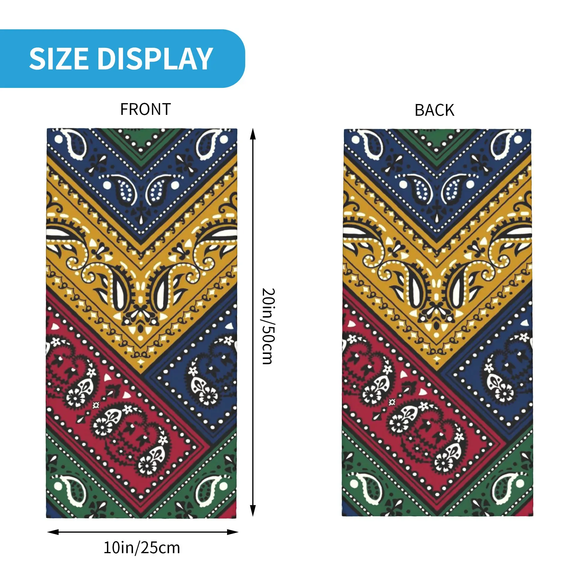 African Rasta Jamaican Colors Bandana Neck Cover Printed Wrap Scarf Balaclava Outdoor Sports Unisex Adult Breathable