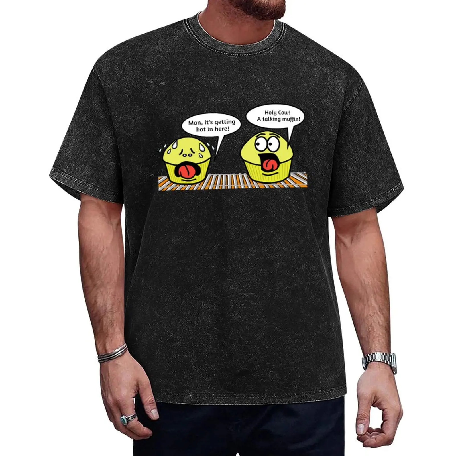 

Two muffins sitting in an oven T-Shirt for a boy tshirts personalised t shirt for men