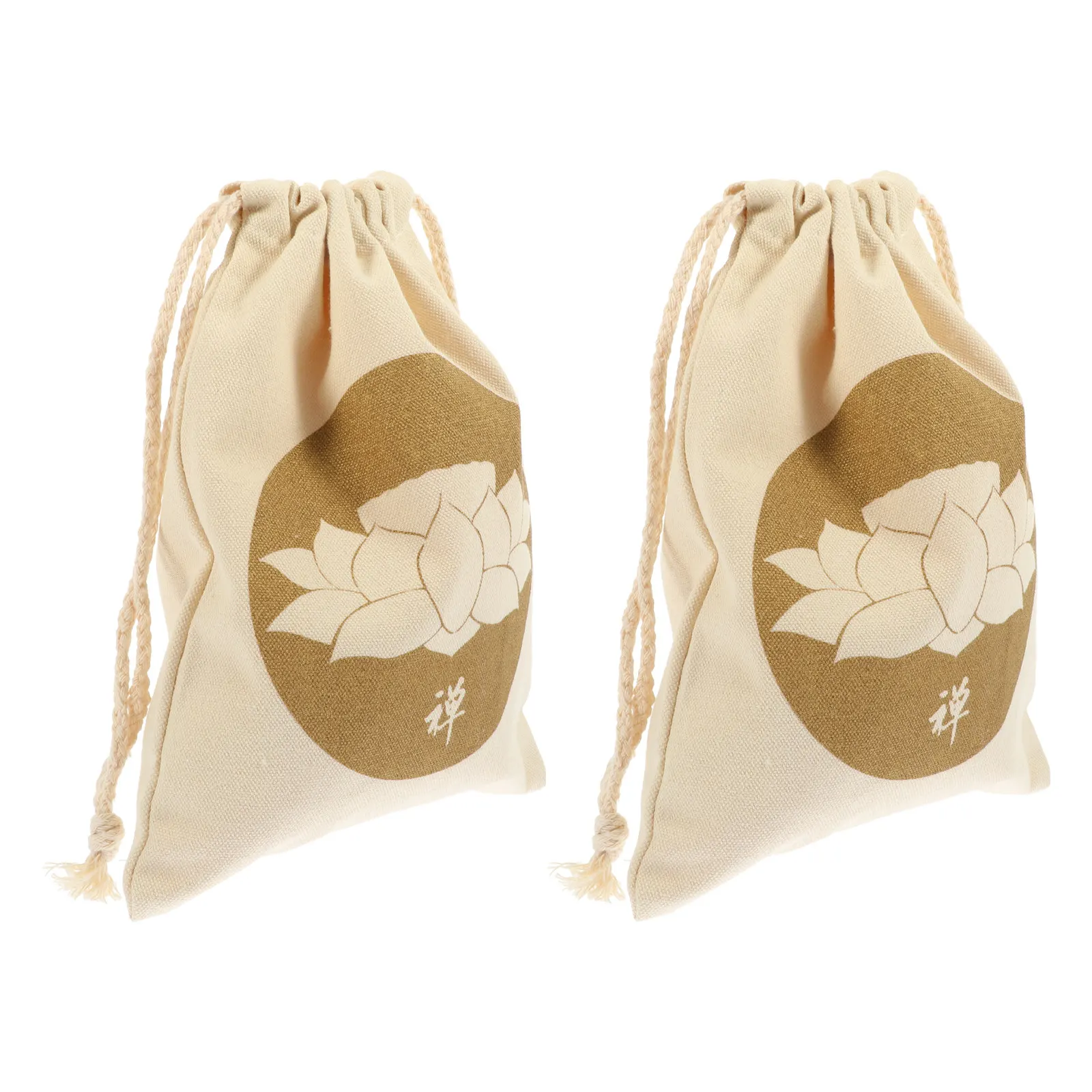2pcs Singing Bowl Drawstring Bag – Premium Cotton Storage Pouch for Meditation, Sound Healing & Travel - view 5