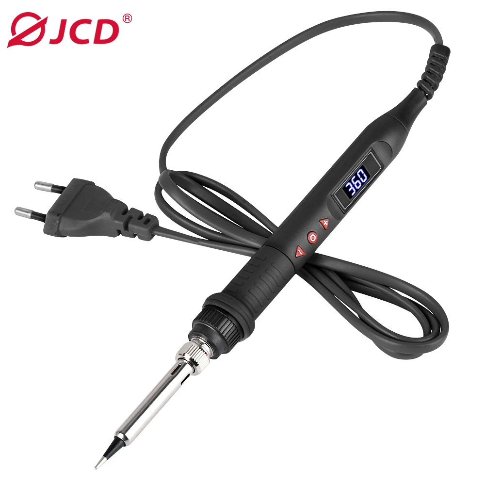 JCD 908U Soldering Iron Kit LCD Display 80W Intelligent Switch Adjustable Temperature Portable Soldering Iron 220V/110V Welding