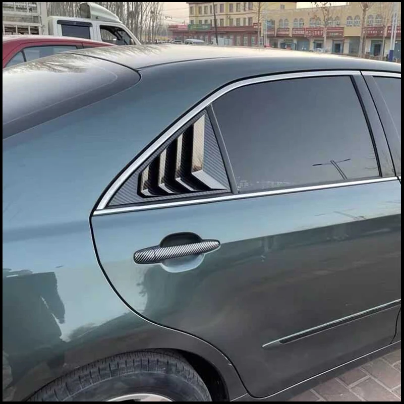 

Car Styling For Toyota Camry 2007-2017 Sedan Rear Window Blind Shades Louver Frame Molding Cover Sticker Trim Auto Accessories