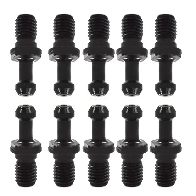 10-Pack CAT40-45 Degrees NC Pull Nail 10pcs-cat40 Shank Pull Nails Suitable for Hass Machine Tools