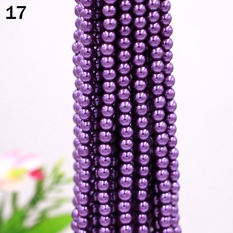 

10 Bunches 8mm Smooth Round Metallic Glass Beads Loose Beads Strand For Jewelry Making DIY Necklace Bracelet Crafts