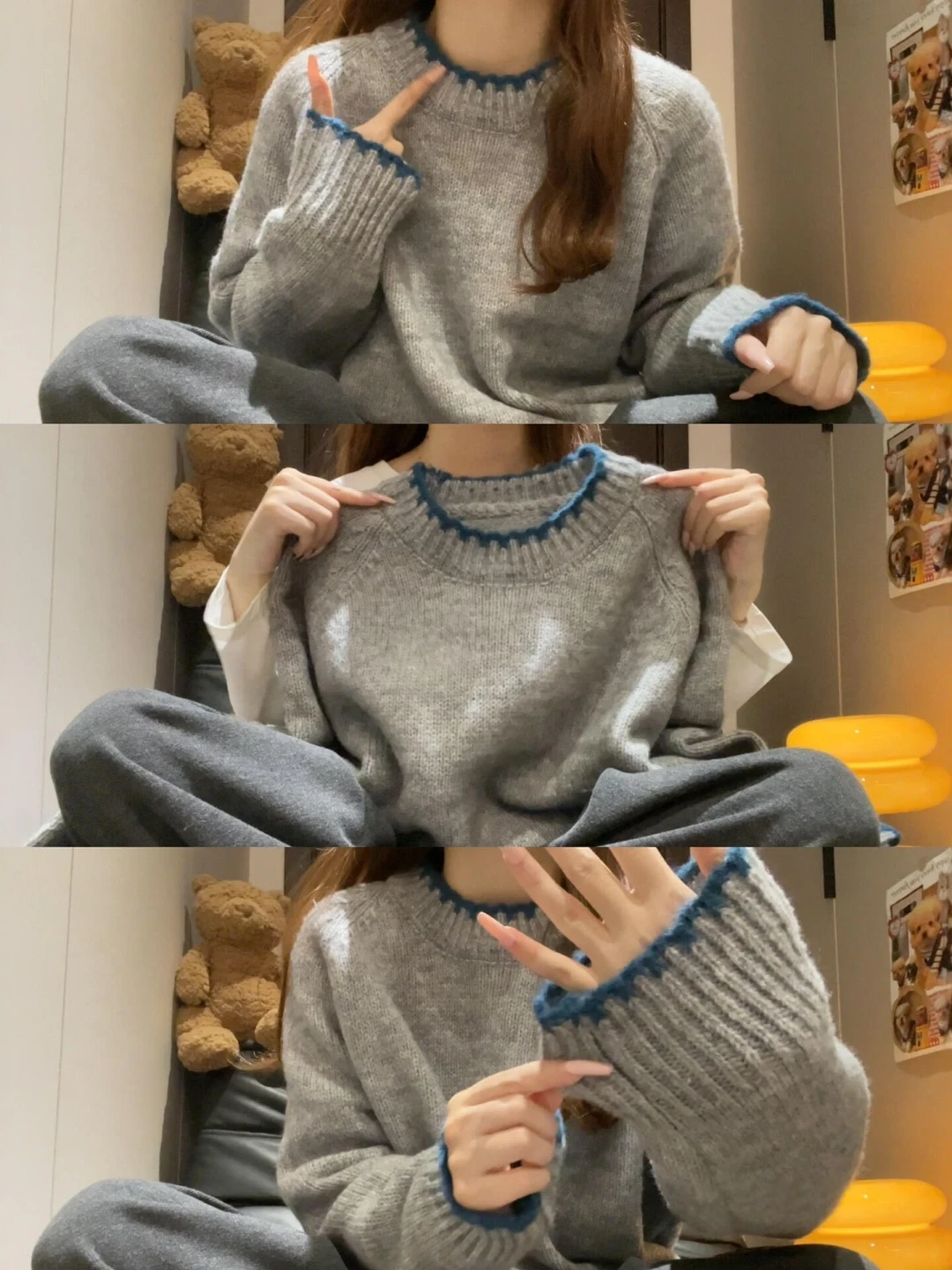 

ay Loose Knitted Sweater Women's Inner Wear Base Layer Top Comfortable Lazy Sle Faionable Autumn Winter New Arrival