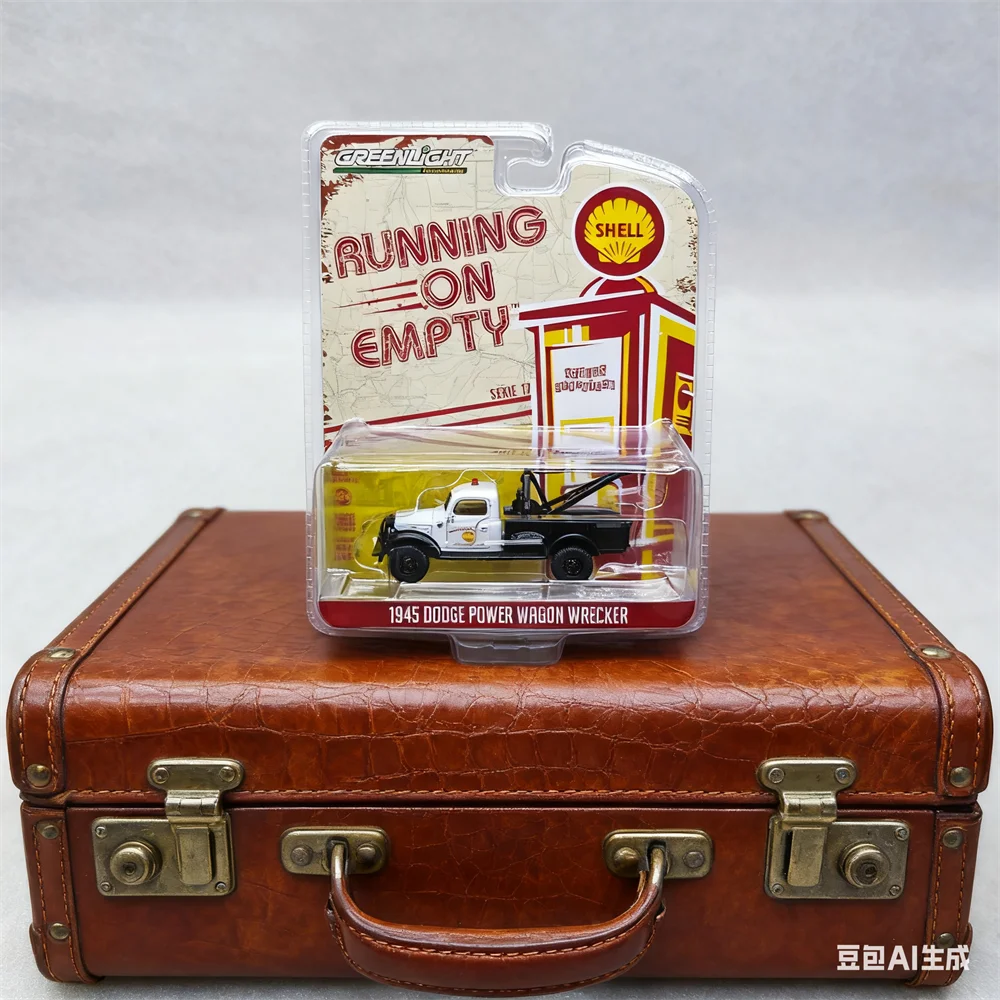 

GreenLight 1:64 1945 Dodge Power Wagon Wrecker из сплава, мини-модель автомобиля, коллекция моделирования, дисплей, игрушка в подарок