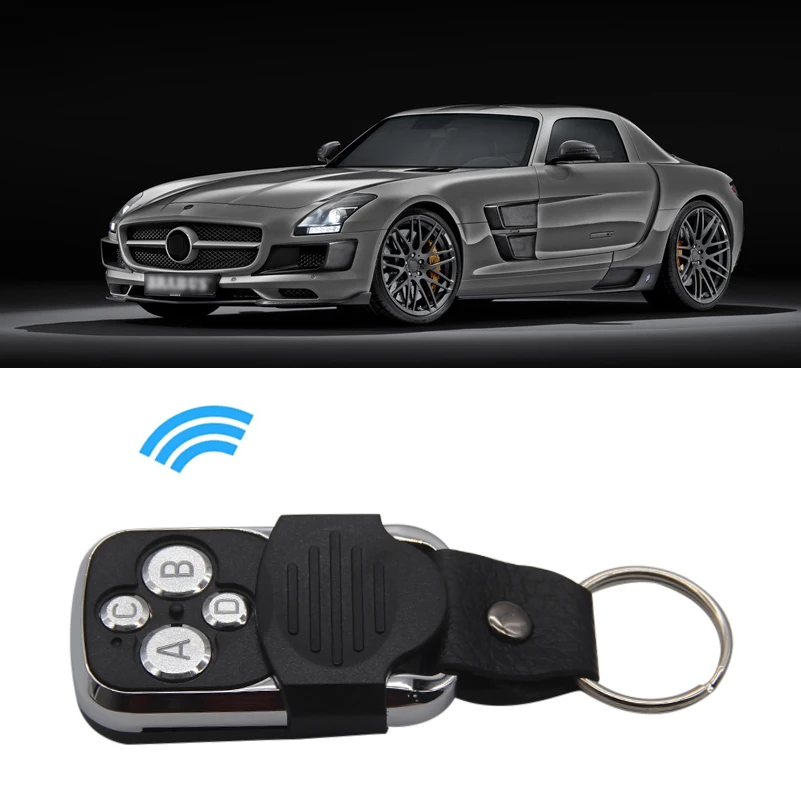 Salinan Duplikator Remote Control Universal 433Mhz untuk TOP 433MHZ Kunci Gerbang Pintu Garasi 4 Tombol Logam Slider Remote Salinan Kulit