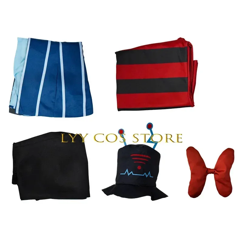 Demon Vox cosplay anime Hotel 3 costume da uomo trench uniforme cappello set Vees outfit abiti da festa di Halloween per donna uomo