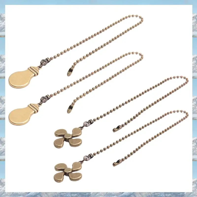 2025 Hot Style Ceiling Fan Pull Chain Fan Extension Chain Fan Chain Pulls Decorative 12 Inch Ceiling Fan Chain Extender Ornament