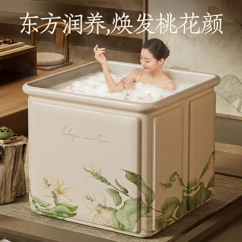 

Bathtub folding adult household full body family adult bathtub Japanese large size thickening