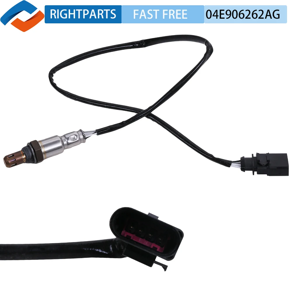 RIGHTPARTS 04E906262 04E906262AG Oxygen Sensor For VW Polo 6R Audi A3 8V A1 8X Q3 8U 1.4 TFSI VW Lambda Sensor VW Car Sensor