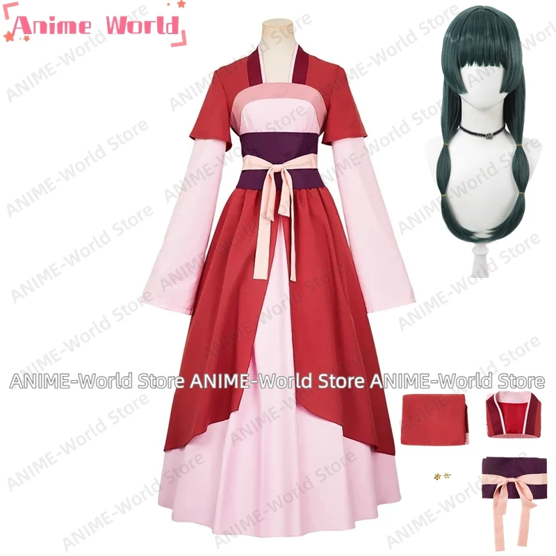 

《Нестандартный размер》Аниме Cos Mao Mao Maomao Косплей Костюм Кимоно Униформа Хэллоуин Карнавальные наряды для вечеринок Экипировка Хэллоуин Парик