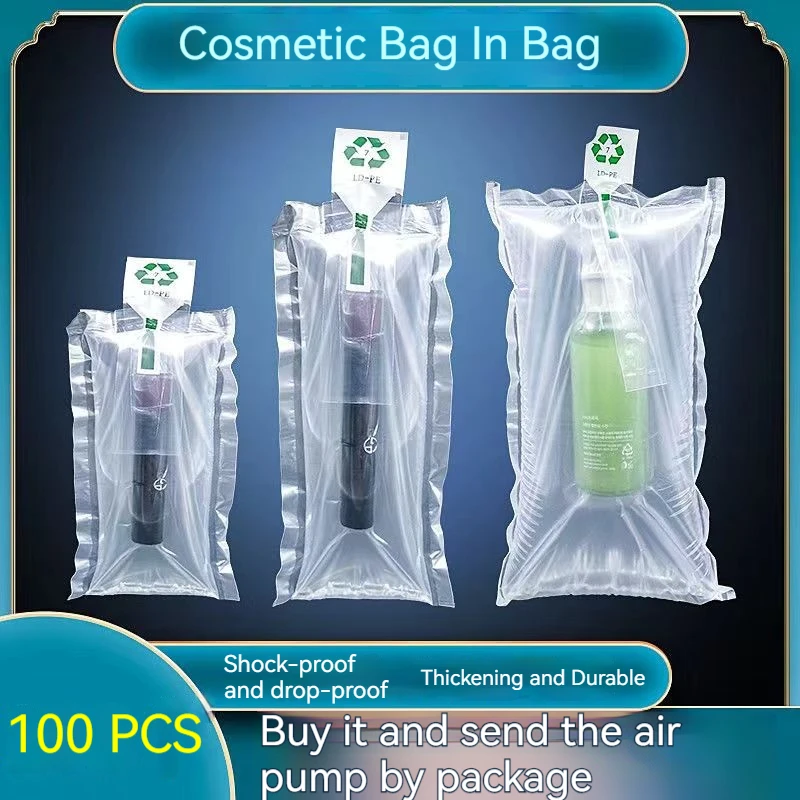 100Pcs Cosmetic Inflatable Bag Packaging Delivery Supplies Packaging Delivery Supplies Lipstick Handmade Model Protect Bags