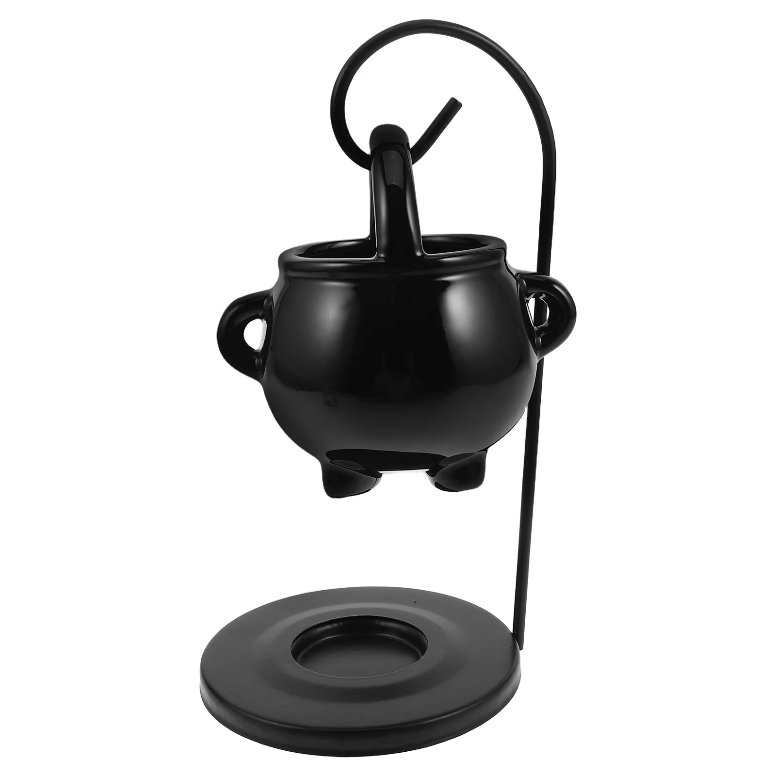 

Cauldron Cast Iron Fragrance Oil Burners Essential Oils Black Metal Hanging Lamp Warmer Diffuser