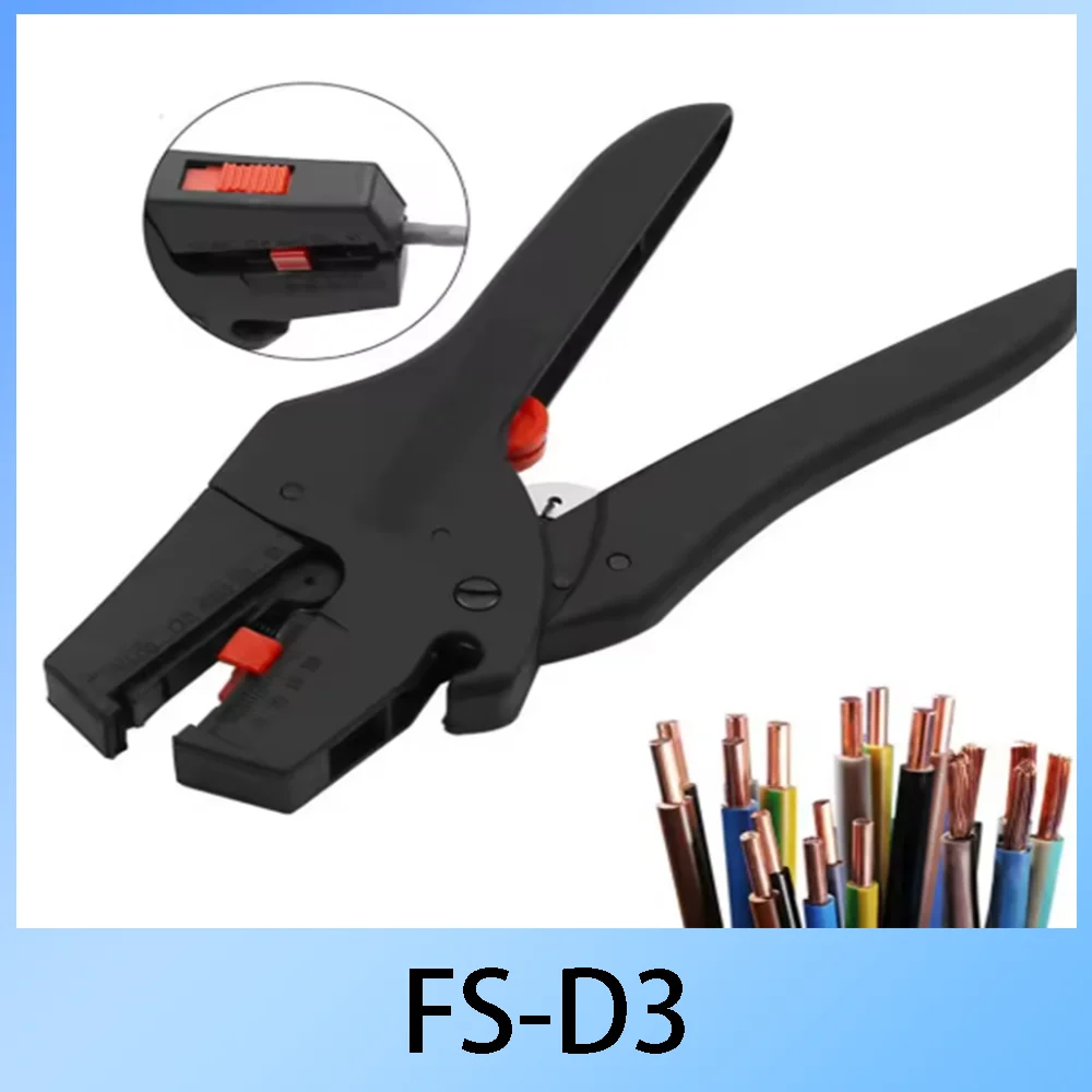 Self Adjusting Wire Stripper FS-D3 Multifunctional Cable Crimping Cutting Pliers 24-10AWG
