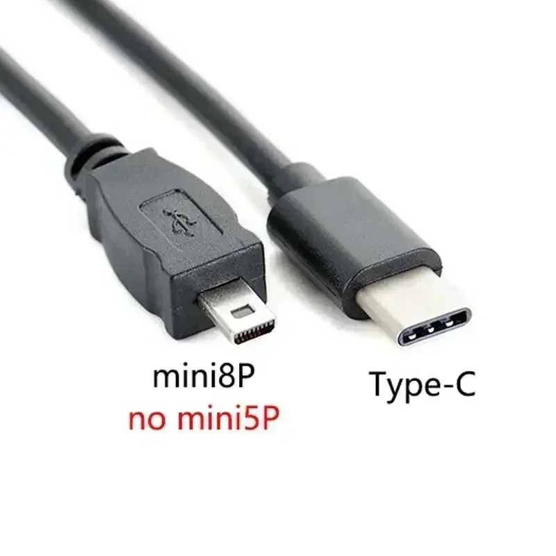 30cm Type-C To Mini 8pin OTG CABLE FOR NIKON Coolpix Camera UC-E6 UC-E16 UC-E17 Camera To Phone Edit Picture Video