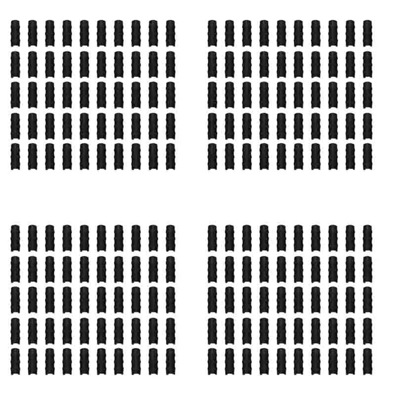 ABFS 200 PCS Preto Estufa Plástico Filme Quadro Tubo E Filme Clipe Braçadeira Conector Kit Ferramenta de Jardim 20 Mm