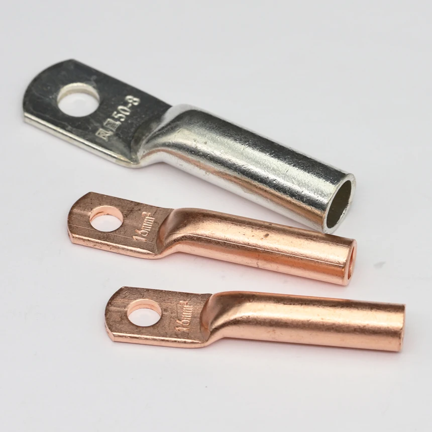 DTG Copper Oil-Plugging Electrical Power Cable Wire Screw Hole Tube Tubular Lug Connection Connector Cord End Crimping Terminal