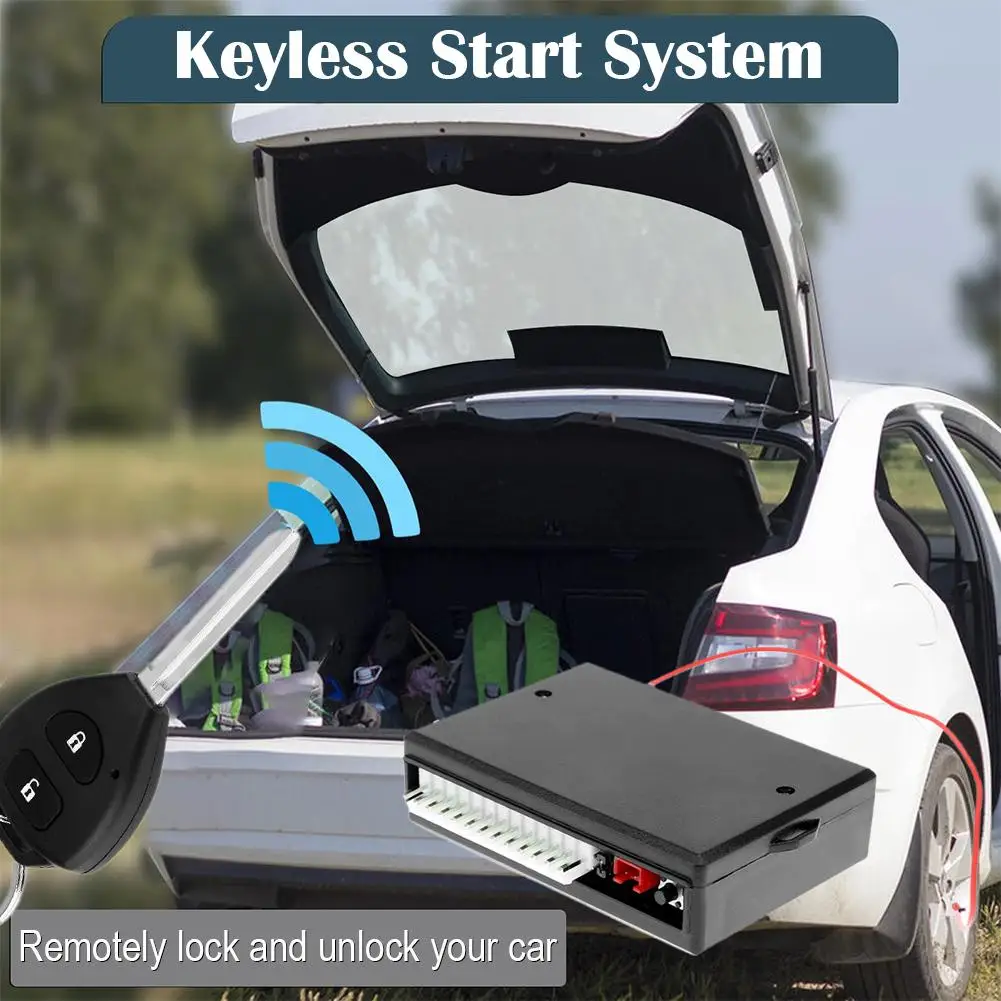 

Система бесключевого доступа к автомобилю с дистанционным запуском и 2 пультами ДУ, центральный замок/открытие дверей, открывание багажника для всех типов автомобилей I0O1