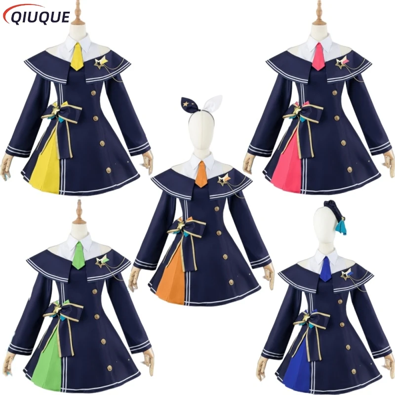 Project Sekai Colorful Stage Cosplay Tenma Saki Hinomori Shiho Hoshino Ichika Mochizuki Honami Cosplay Costume Women Uniform Set