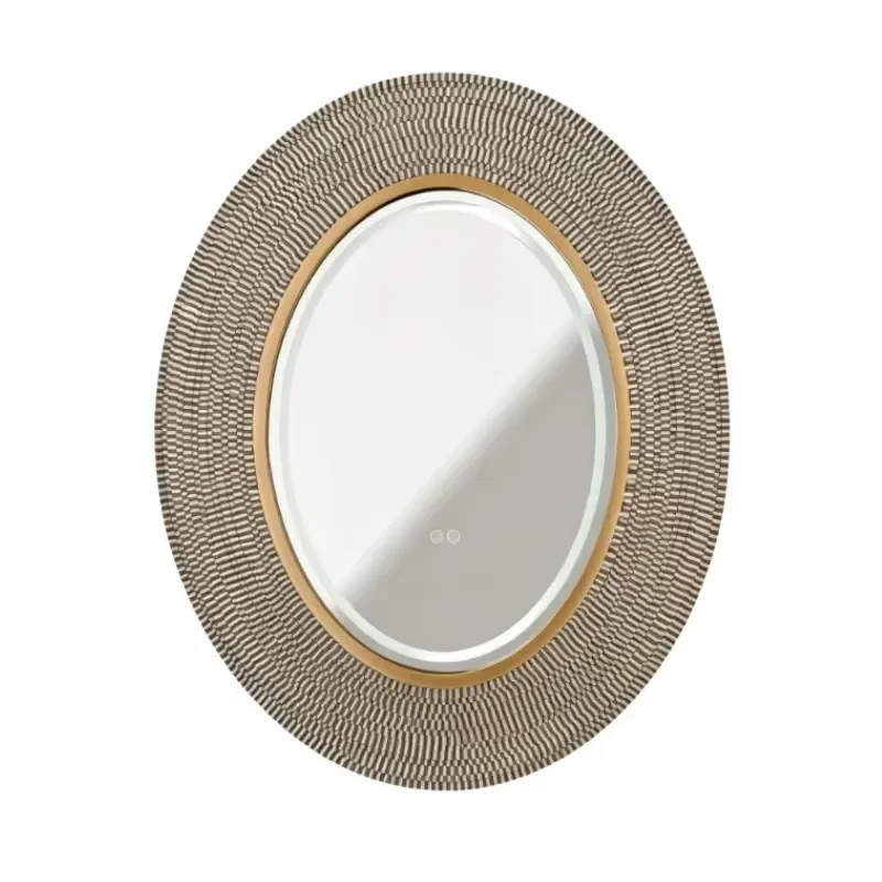 for Modern Oval Glass Wall Mirror with Touch Sensor Switch IP44 Waterproof  Bathroom and  Use High Quality Decorative