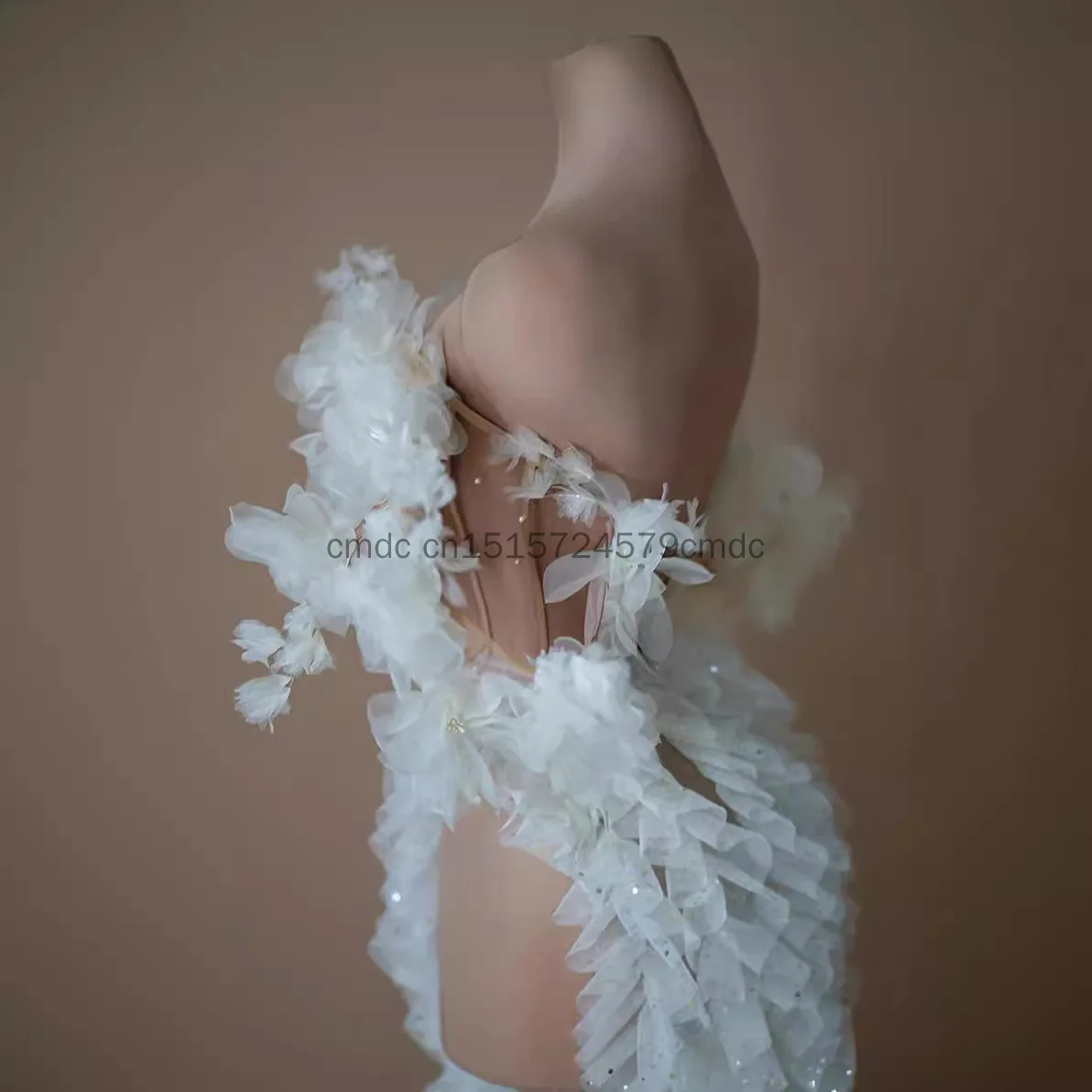 Pailletten-Spitzenkleid für Damen Sexy Top und Rock Set Hochzeit Party Geburtstag Bühnenauftritt Kostüm