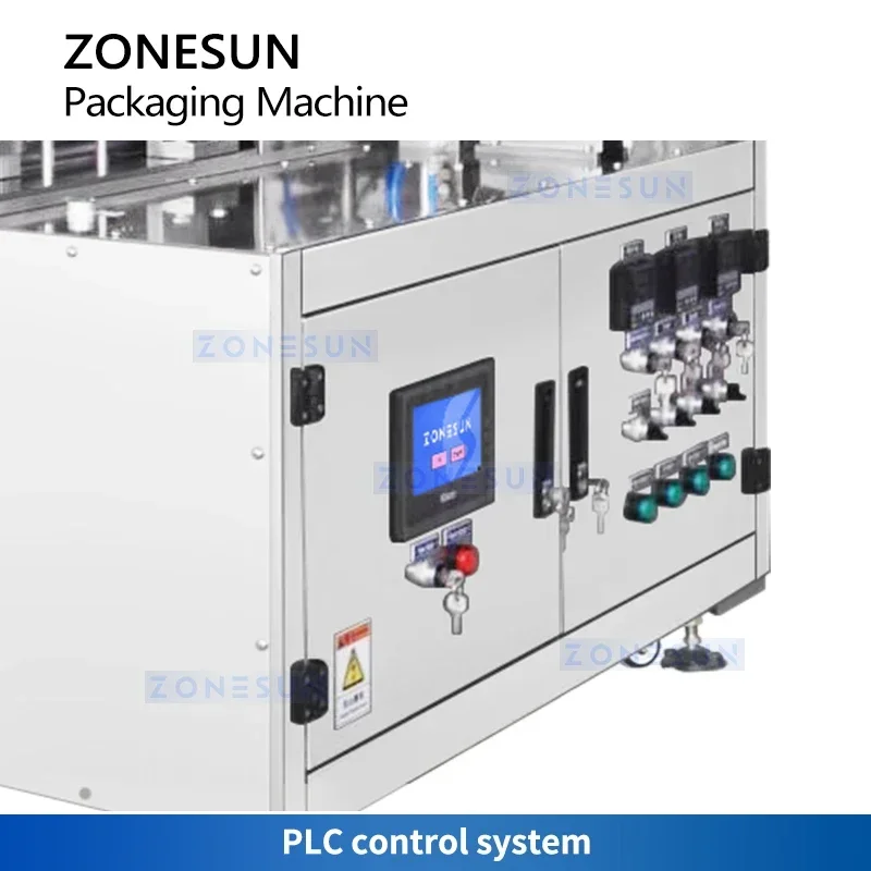 Zonesun semi automático gable superior máquina de embalagem leite iogurte enchimento caixa equipamentos ZS-GTC1000
