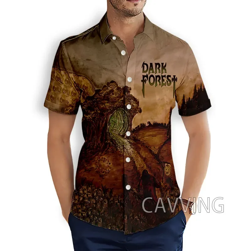 CAVVING 3D Printed  Dark Forest Band  Fashion Casual Shirts Men's /Women's  Short Sleeves Loose Breathable Shirts