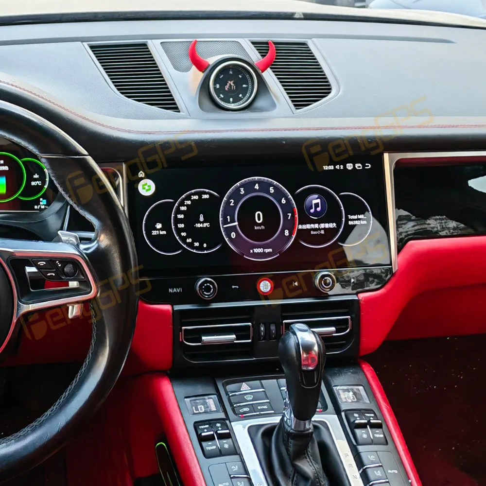 

12,3-дюймовый автомобильный радиоприемник для Porsche Macan 2014-2017 с Android Auto, GPS-навигацией, мультимедиа, видео и стереосистемой