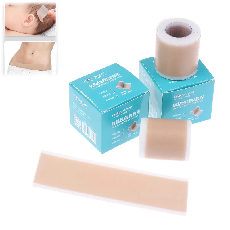 

Silicone Scar Sheets Keloid Bump Removal Strips, Scars Reducing Treatments Surgical Scars, Burn,Tummy Tucks, Acne, C-Section