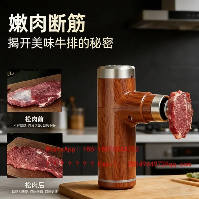 USB Electric Steak Hammer, Tenderizer, Stainless Steel Household Small Tendon Cutting and Meat Tenderizer